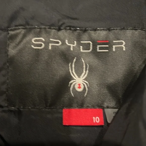 Boys Spyder ski bib Size 10
